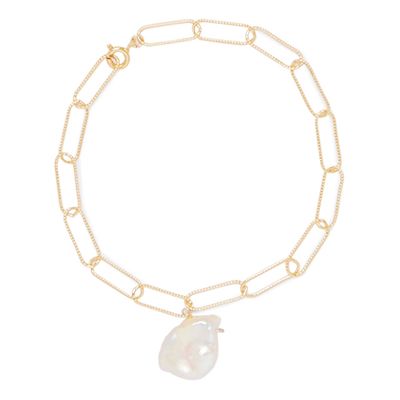 The Talisman Gold-Plated Pearl Anklet from Alighieri