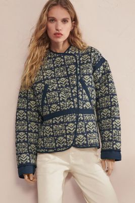 Quilted Printed Jacket from Wrap London