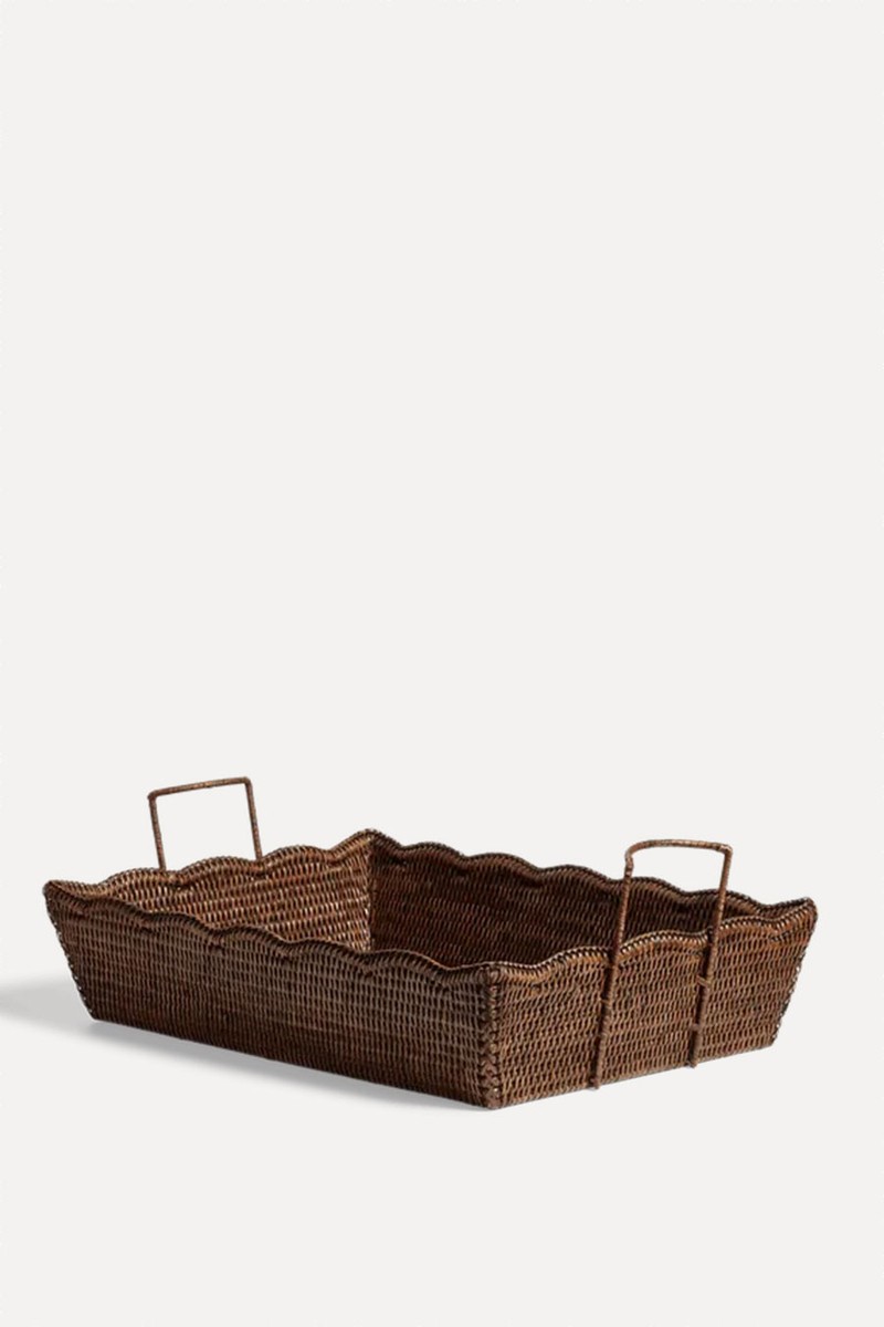 Talasa Rectangular Rattan Basket from Oka