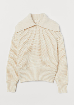 Collared Rib-Knit Jumper from H&M