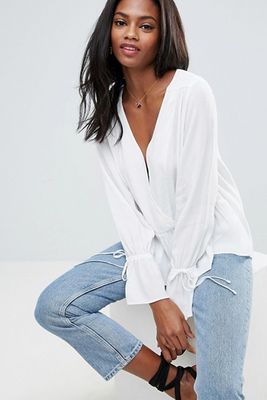 Oversized Wrap Blouse from Asos