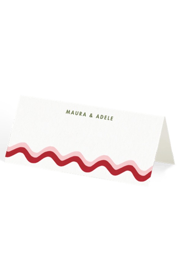 Diagonal Rick Rack Place Card from Papier
