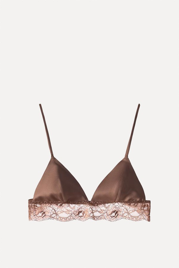 Bralette With Polyamide Lace