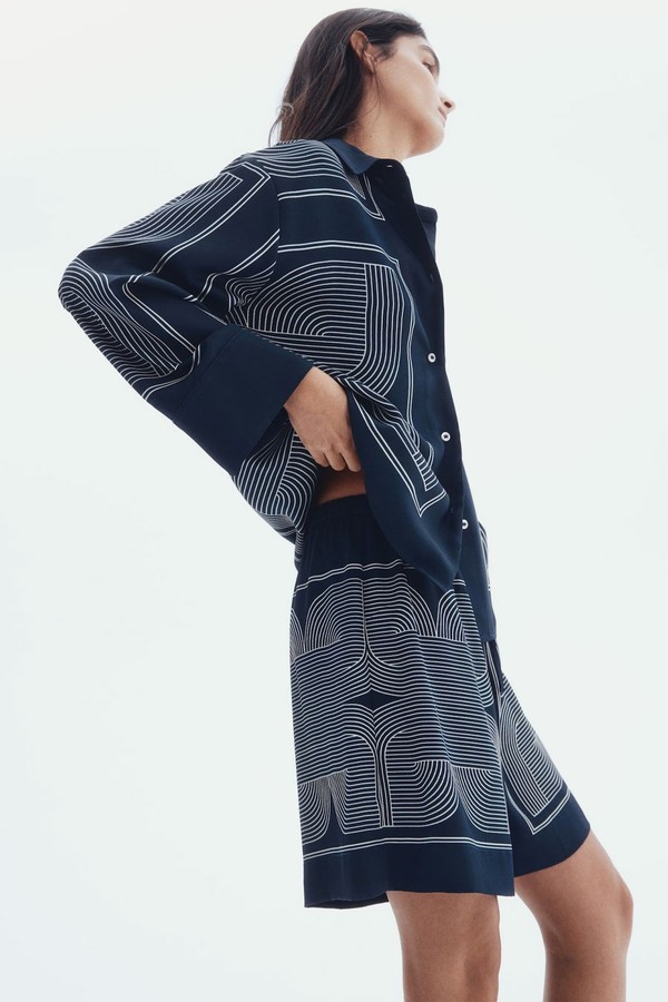 Drawstring Twill Shorts