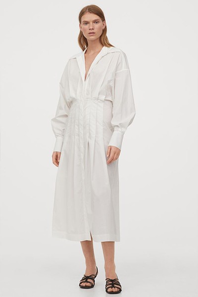 Cotton Poplin Shirt Dress