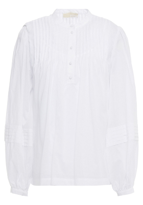 Gathered Cotton Blouse from Michael Michael Kors