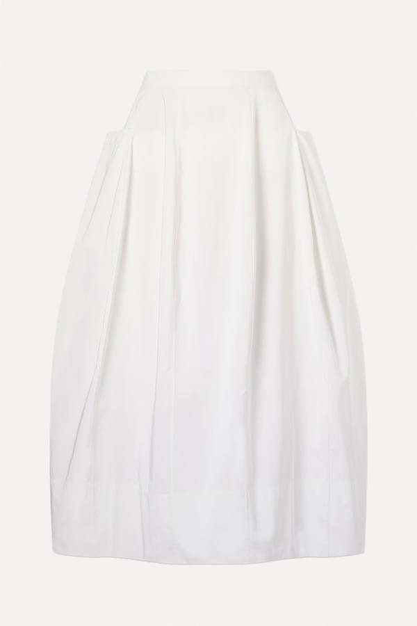Lantern Paneled Shell Skirt from Tibi