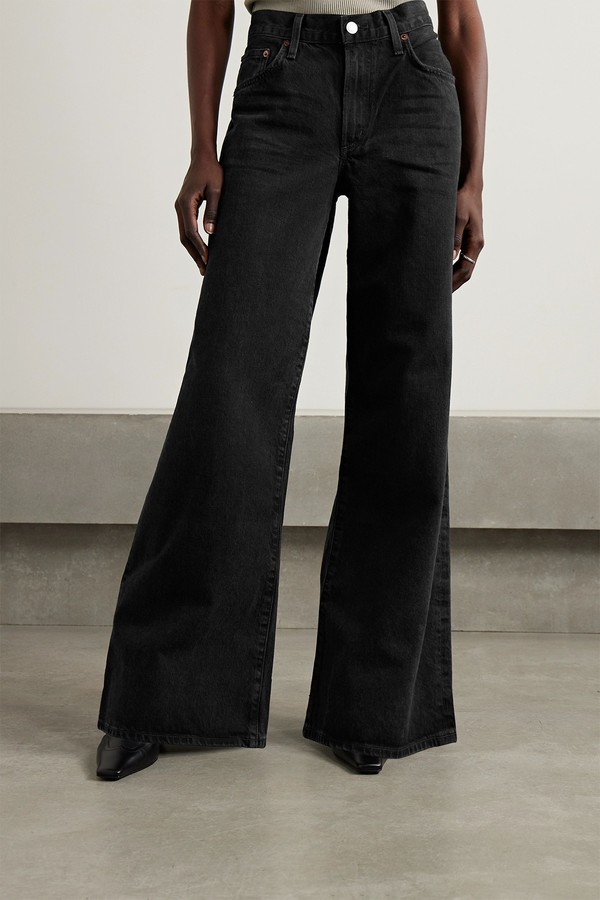 Clara Baggy Low-Rise Flared Organic Jeans from Agolde