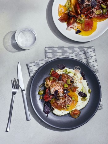 Whipped Feta & Griddled Watermelon Salad