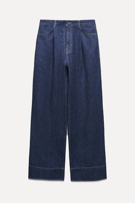 Z1975 Wide Leg Pleats Jeans from Zara