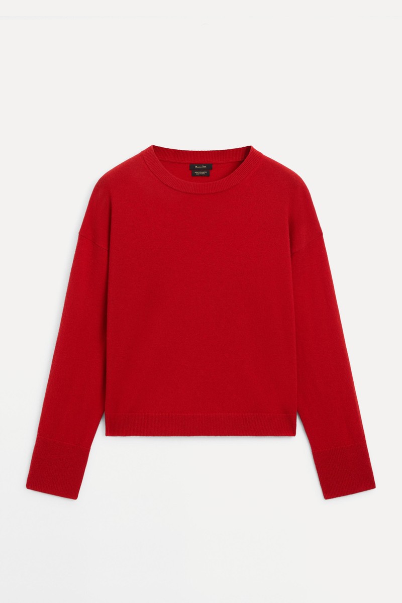 100% Cashmere Crew Neck Sweater from Massimo Dutti