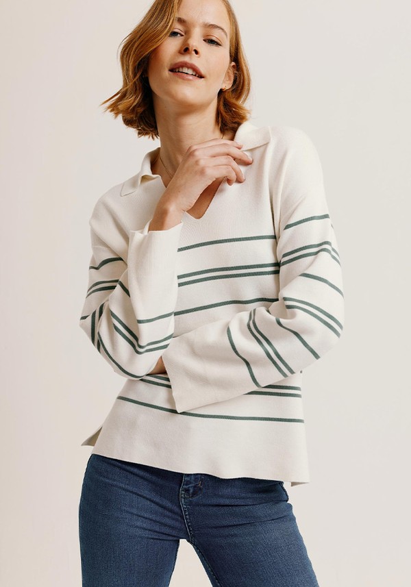Northleigh Khaki Stripe Jumper