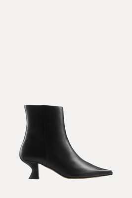 Posh Pointed Low Feature Heel Boots from Russell & Bromley