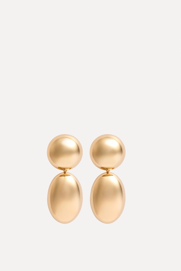 The Klara 18kt Gold-Plated Drop Earrings from Lié Studio