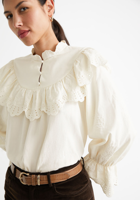 Embroidered Overlay Blouse