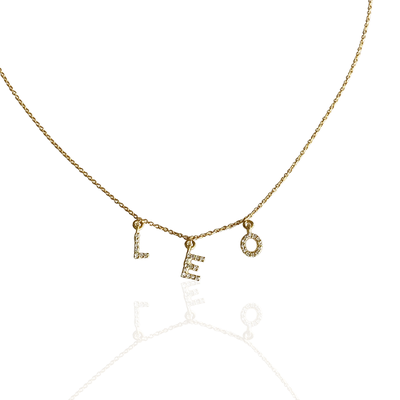 The Bespoke Gold and Diamond Name Necklace 