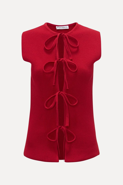 Bow-Fastening Knitted Top from JW Anderson