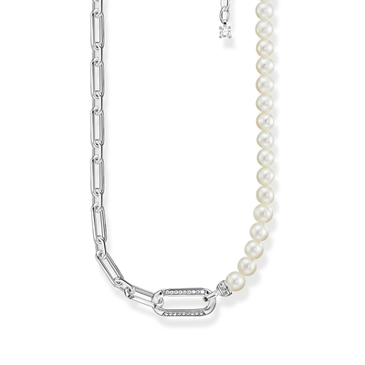 Link & Freshwater Pearl Necklace