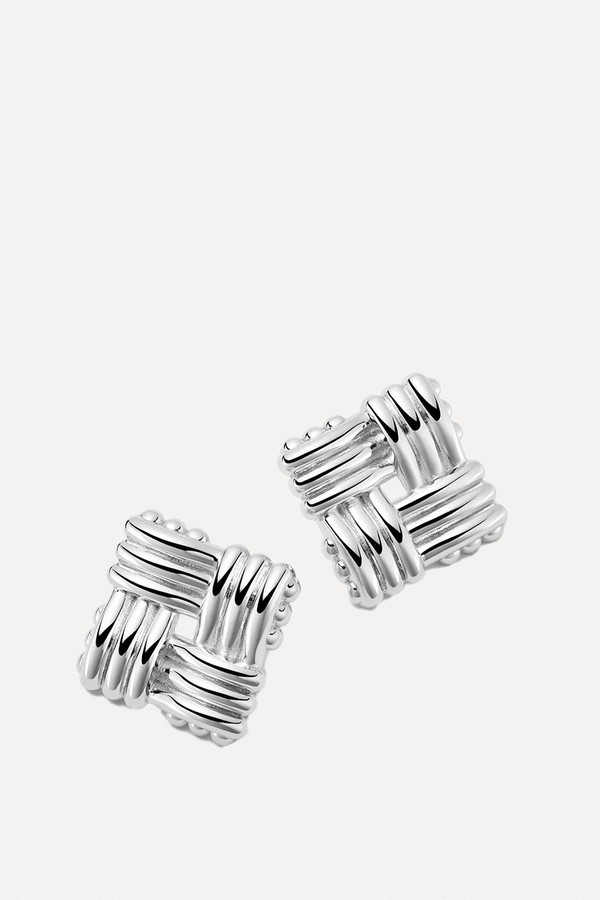 Oversized Lattice Stud Earrings from Daisy London x Polly Sayer