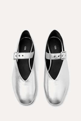 Leather Mary-Jane Flats from COS