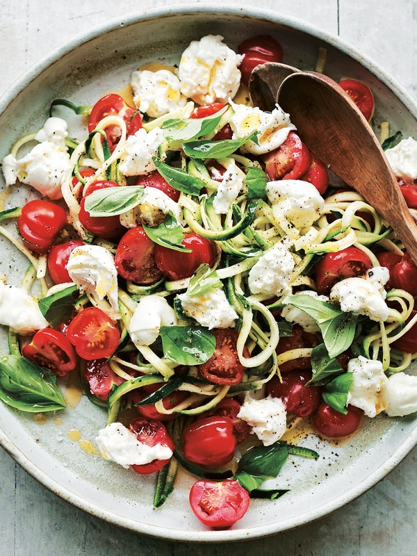 Courgette, Tomato & Mozzarella Salad