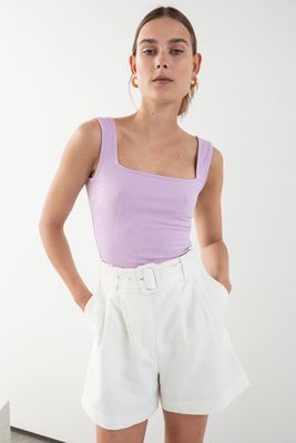 Square Neck Bodysuit from & Other Stories