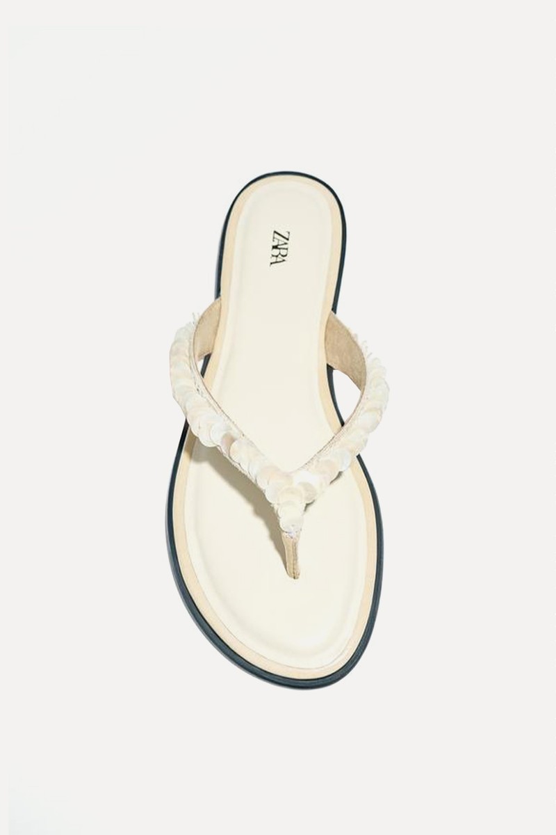 Beaded Strap Sandals