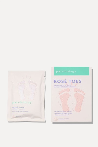 Rosé Toes Renewing Foot Mask from Patchology