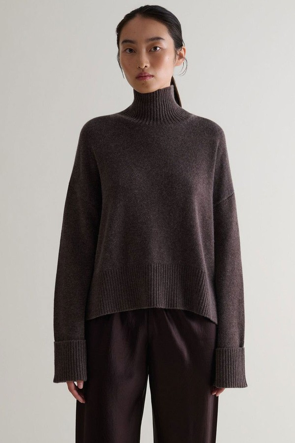 Cashmere Merino High Neck Jumper from Rise & Fall