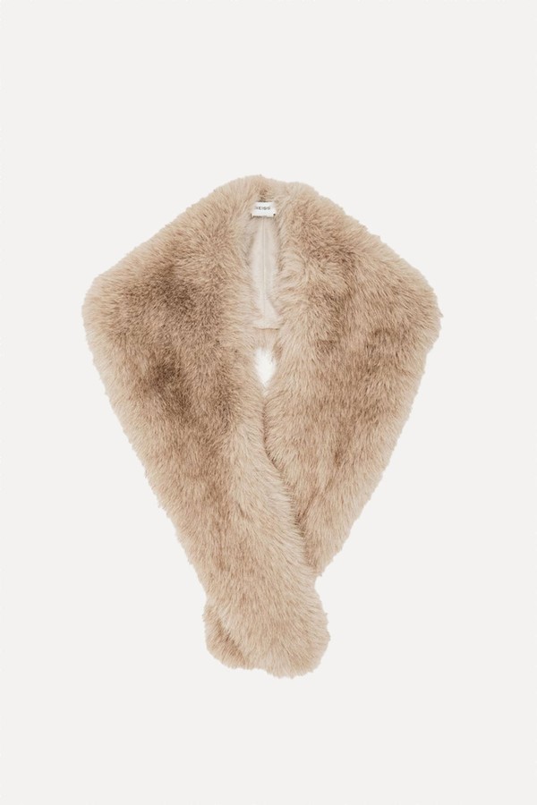 Flora Faux-Fur Collar from Reiss