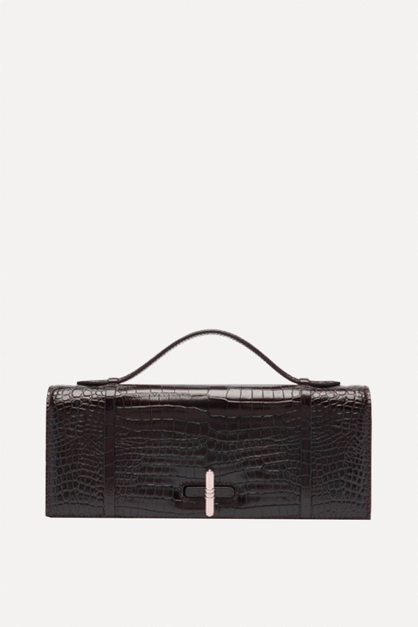 May Embossed Leather Clutch Bag from Malone Souliers 