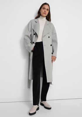 Trench Coat in Double-Face Wool-Cashmere from Theory