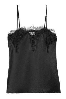 The Sweetheart Lace Trimmed Silk Charmeuse Camisol from Cami NYC