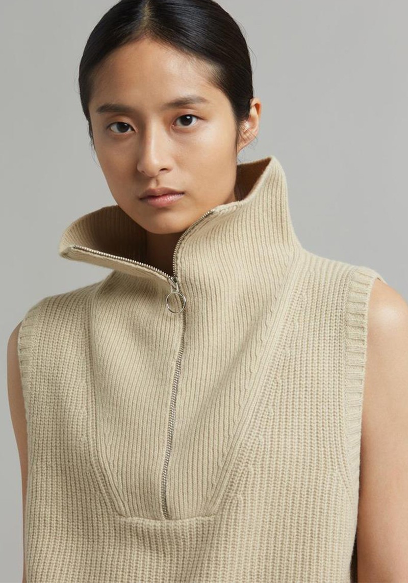 Malou Zip Vest from The Frankie Shop