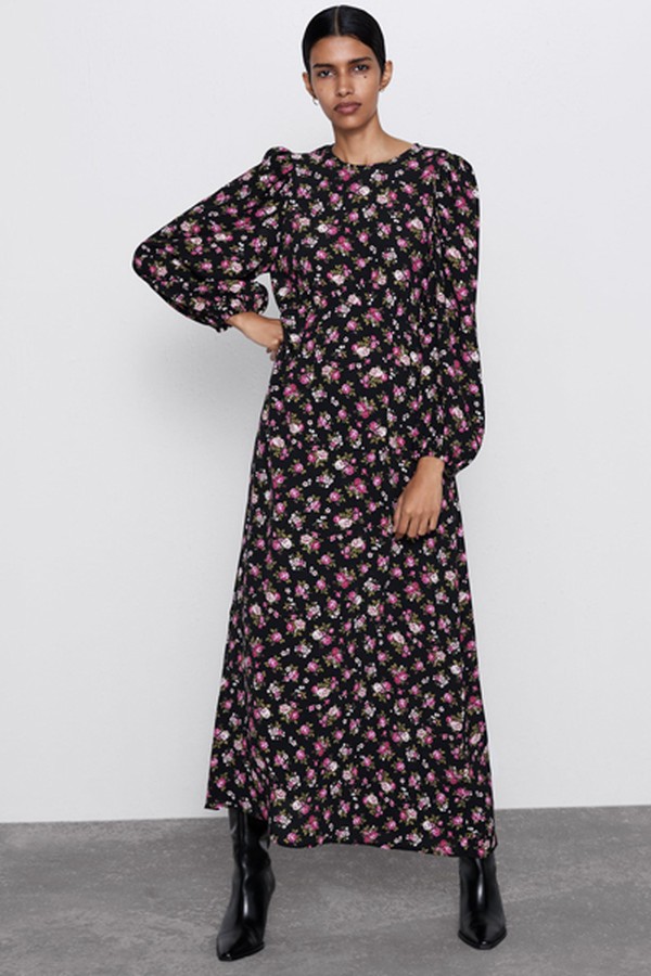 Printed Midi Dress from Zara
