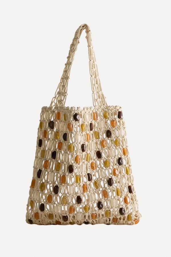 The Edit Beaded Crochet Shopper Bag from Primark