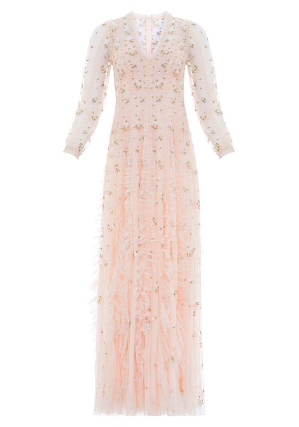 Frieda Ditsy Long Sleeve Gown