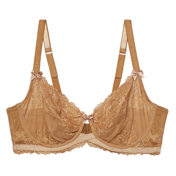 Floral Mesh Lace Bra