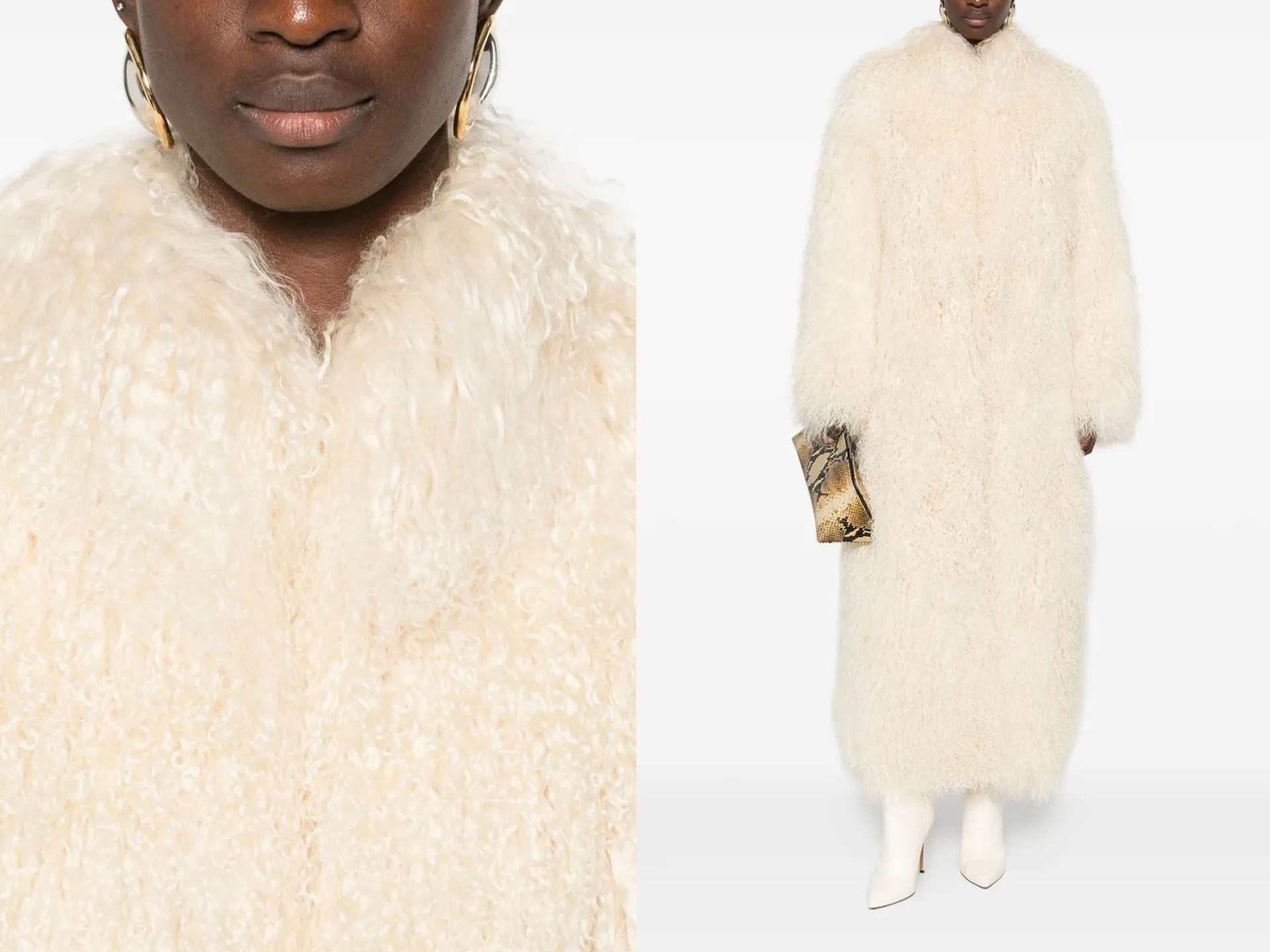 Faye Shearling Coat from Ducie