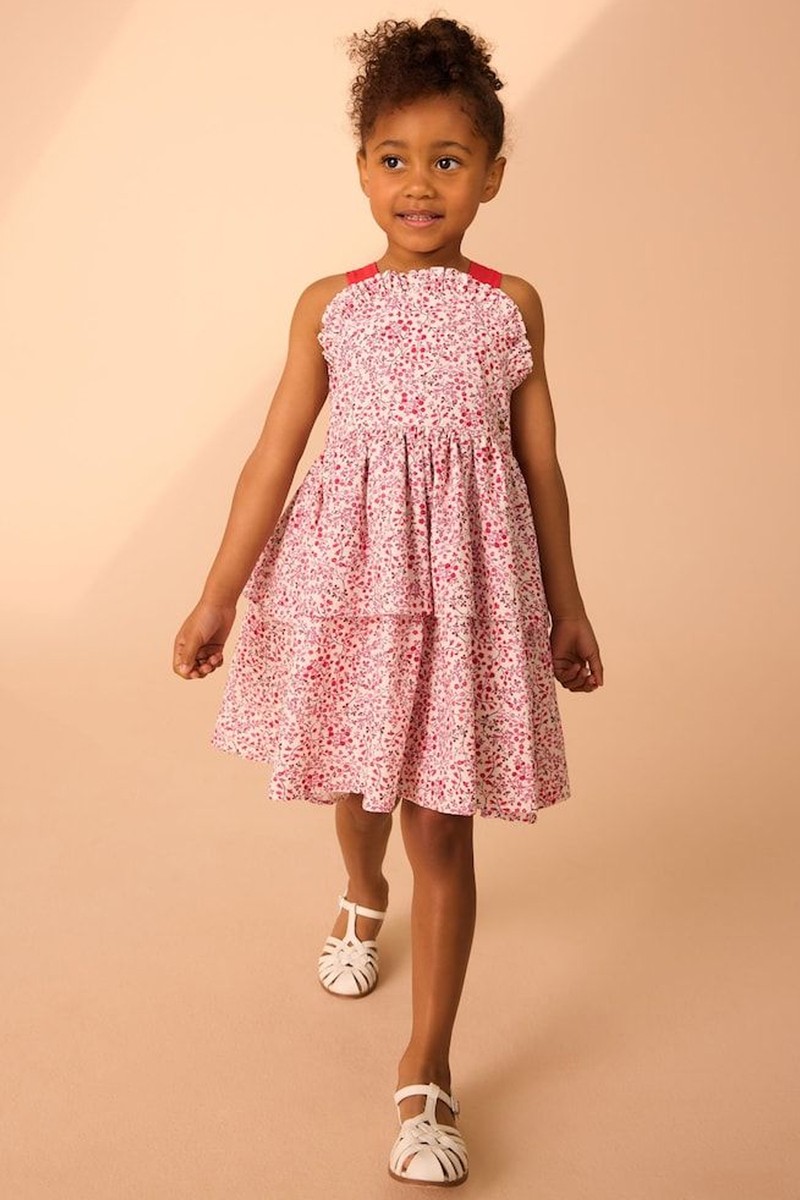 Micro Ditsy Pini Printed Prom 100% Cotton Dress from LAURA ASHLEY
