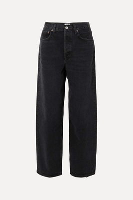Dara Baggy Mid-Rise Straight-Leg Organic Jeans  from Agolde 