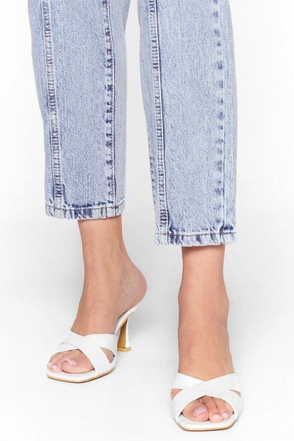 Spring In Your Step Kitten Heel Mules