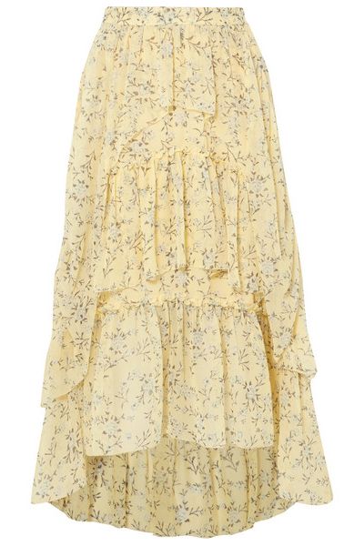 Asymmetric Ruffled Skirt from Ulla Johnson