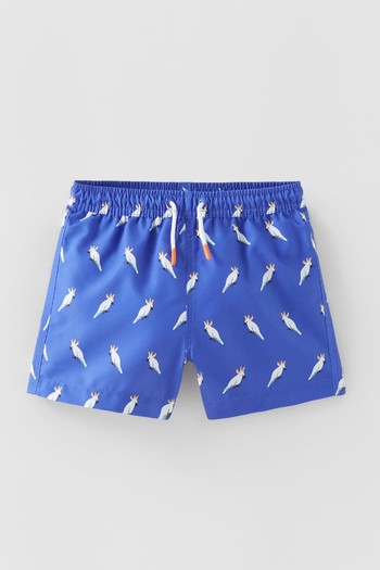 Cactus Print Bermuda Swim Shorts from Zara 