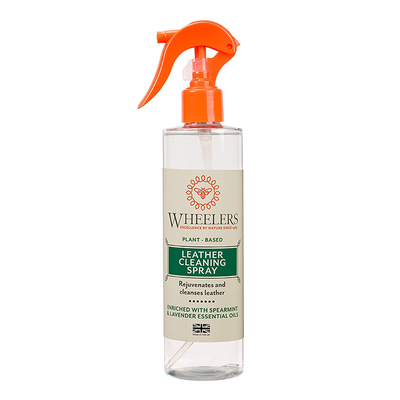 Natural Leather Cleaning Spray, from Wheelers 