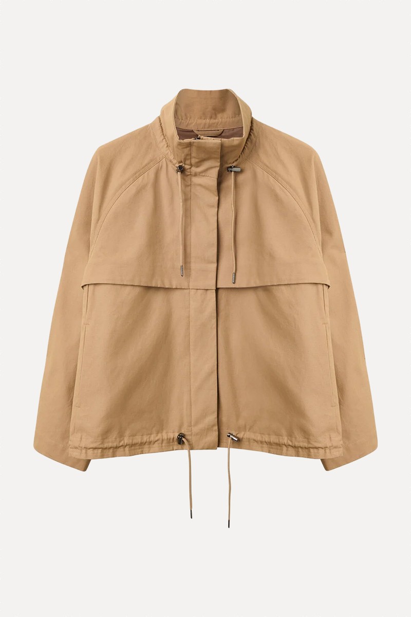 Funnel Neck Parka Jacket