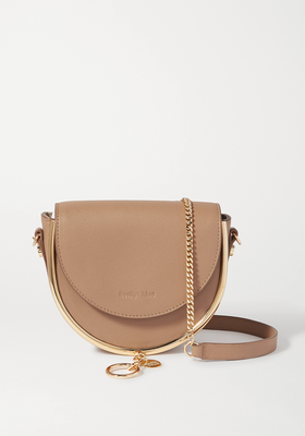 Mara Embellished Textured-Leather Shoulder Bag from See By Chloe