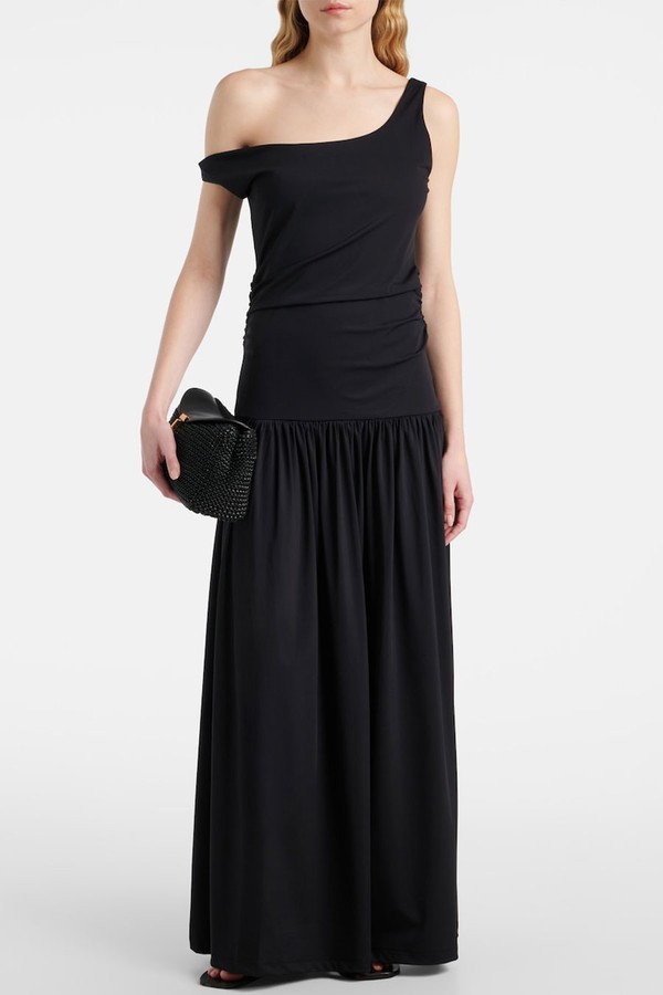 One-Shoulder Plissé Maxi Dress from RÓHE