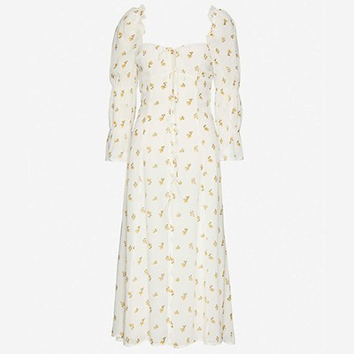 Roberta Floral Crepe Midi Dress from Reformation