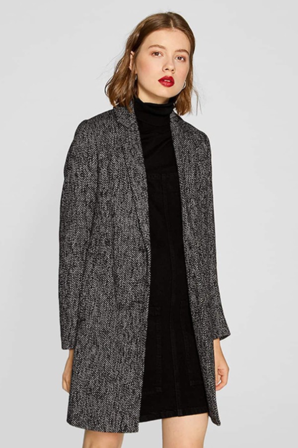 Herringbone Coat from Stradivarius